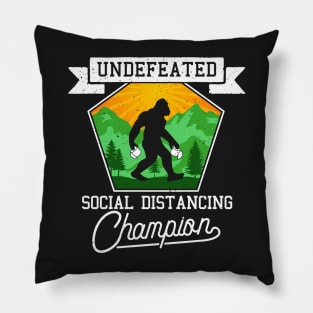 Social Distancing World Champions Funny Antisocial Introvert Pillow