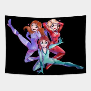 Damsel Superheroes Tapestry