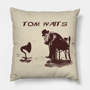 tom waits art visual Pillow