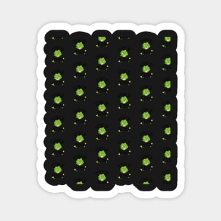 Salad Illustration Pattern Veggie Friends Funny Saying Magnet