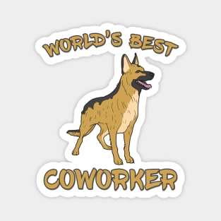 German Shepherd World's Best Coworker Magnet