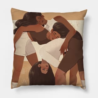 3 Girls Neutrals Pillow