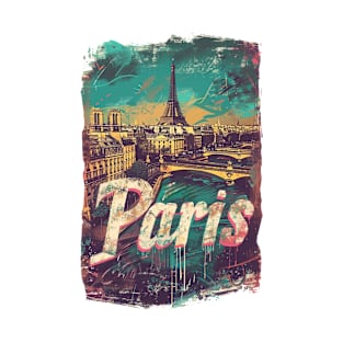 Paris Retro France t-shirt T-Shirt