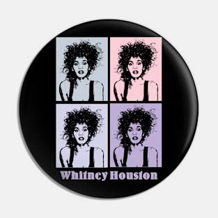 Whitney Houston 80s Pop Art Pin