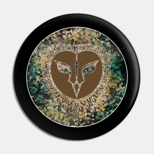 Great owl owl bird t-shirt Pin