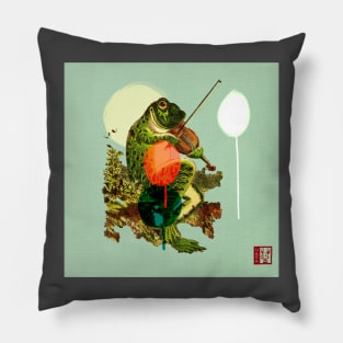 Frog Fiddler Pillow