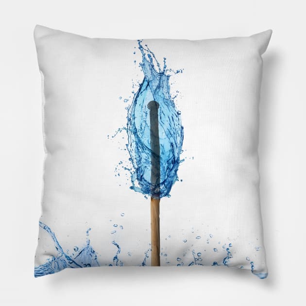 water flame Pillow by psychoshadow