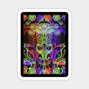 Trippy Cyber oracle Magnet