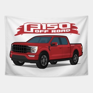 Car truck off road  f-150 red Tapestry