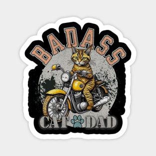 BadAzz Cat Dad Magnet