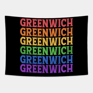 GREENWICH RAINBOW 07 TYPOGRAPHY Tapestry