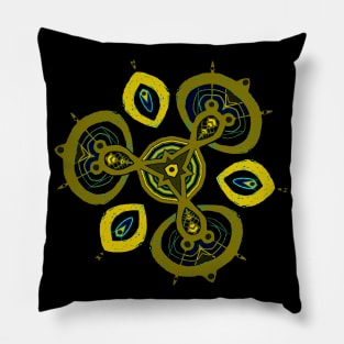 Petaaw Dance of the Cowrie Mystical African Patterns Pillow