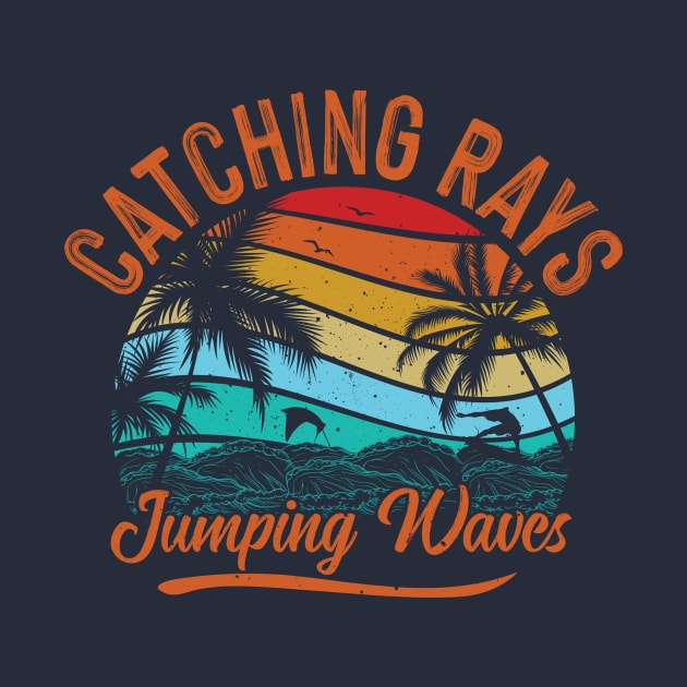 Vintage Surf Catching Waves by Banned Books Club