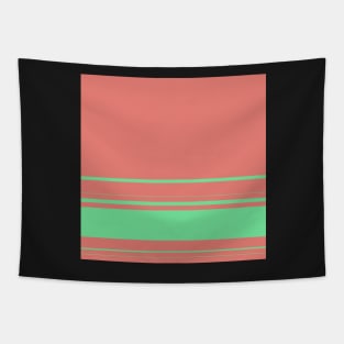 Red-Green striped design Tapestry