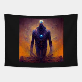 Intimidating Character Purple - best selling Tapestry