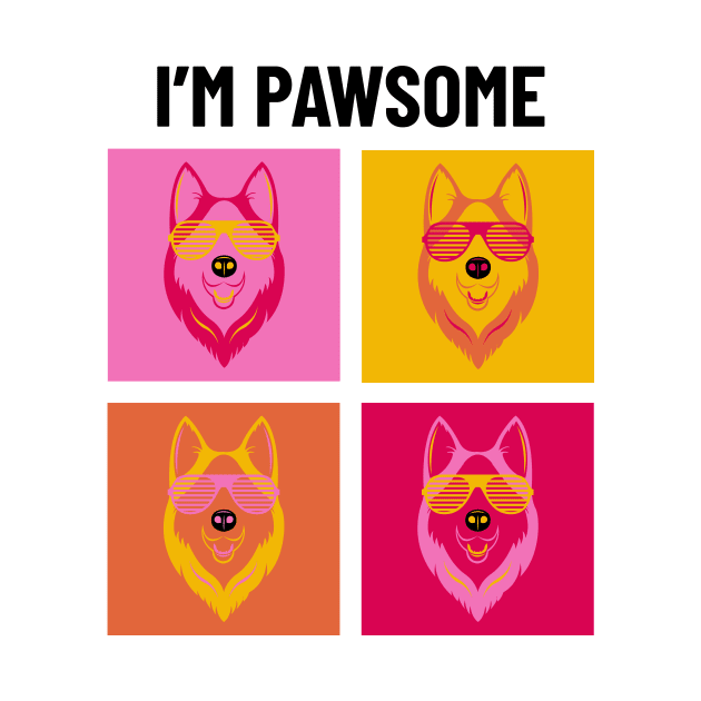 Husky Pawsome Awesome Cool Dude Dog by 4U2NV-LDN