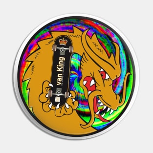 van King - King Golden Dragon Psy - The Streets Are My Kingdom Pin