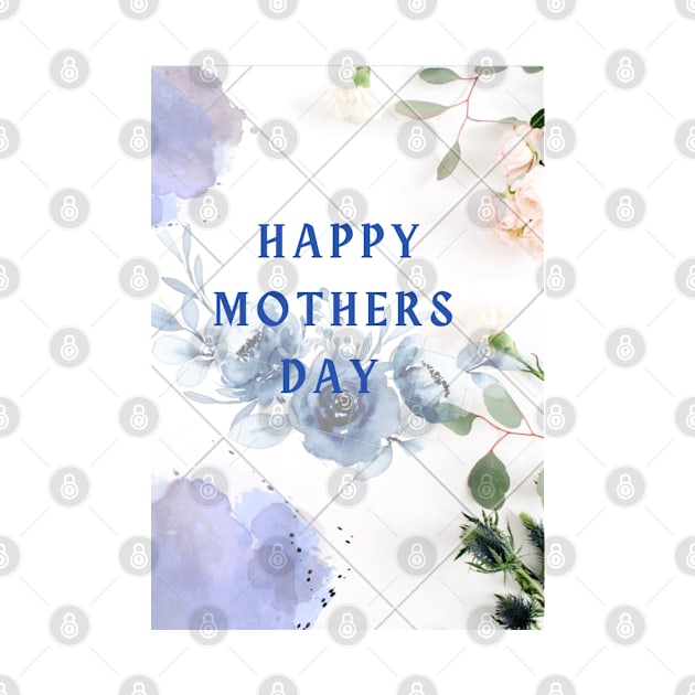 Mothers day floral checked design by BlossomShop