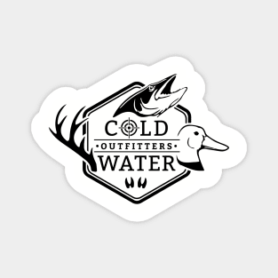 Cold Water Logo Black Magnet