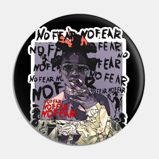 Bantu No Fear Pin by Glass Table Designs