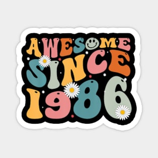 Awesome Since 1986 37Th Birthday Magnet