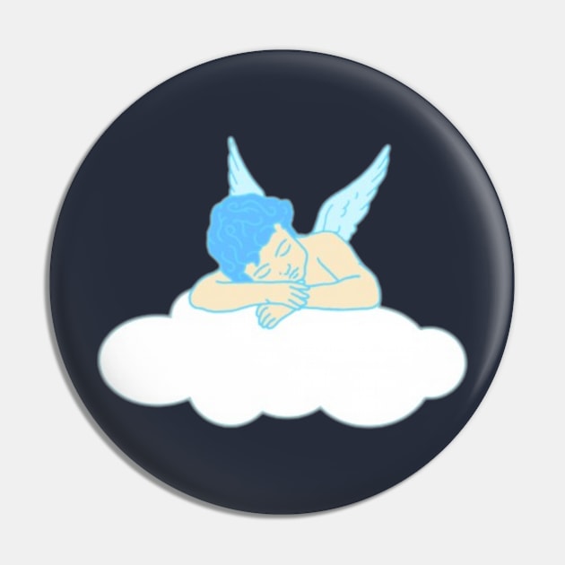 Sleeping Angel Pin by KalipsoArt