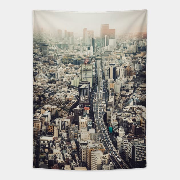 From Shibuya to Roppongi Tapestry by hraunphoto