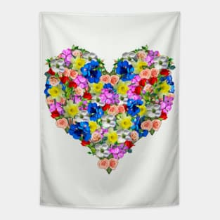 Heart of Flowers Tapestry