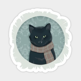 Sniffly Cat Portrait Magnet