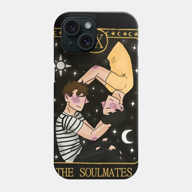 Soulmates tarot card Phone Case by TheStickPeople