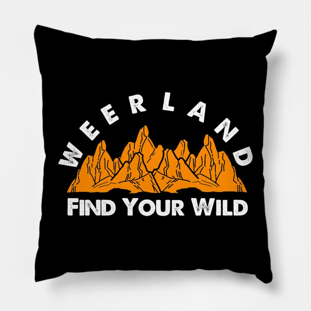 Find Your Wild 2304 Pillow by Tekad Rasa