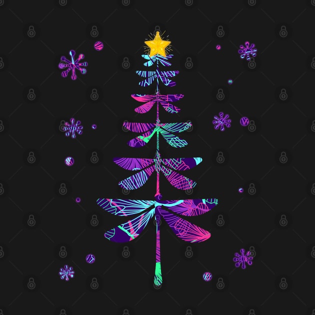 dragonfly christmas tree by Ghani Store