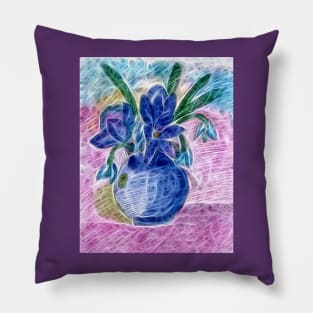 Bouquet of Delicate Spring Flowers Pillow