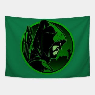 Green Arrow Art Emblem Tapestry