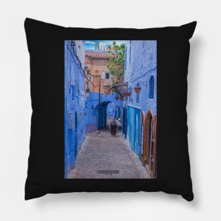 Chefchaouen Arch, Morocco. Pillow