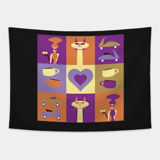 Coffee Love Tapestry