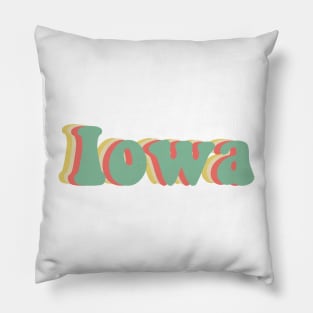 Iowa 70's Pillow