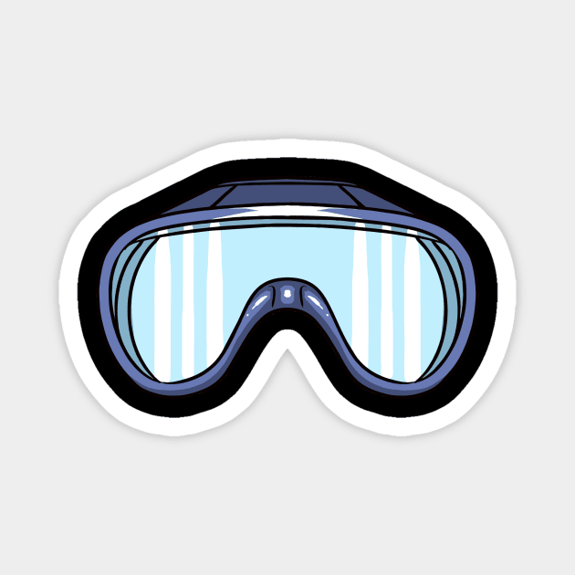 Scuba Diver Diving Magnet by fromherotozero