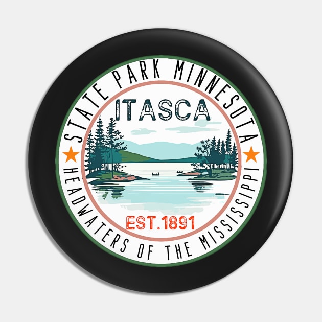 mississippi river,Funny Itasca State Park Minnesota Vintage Travel Decal Pin by masterpiecesai