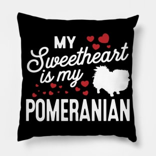 My sweatheart is my pomeranian Pillow