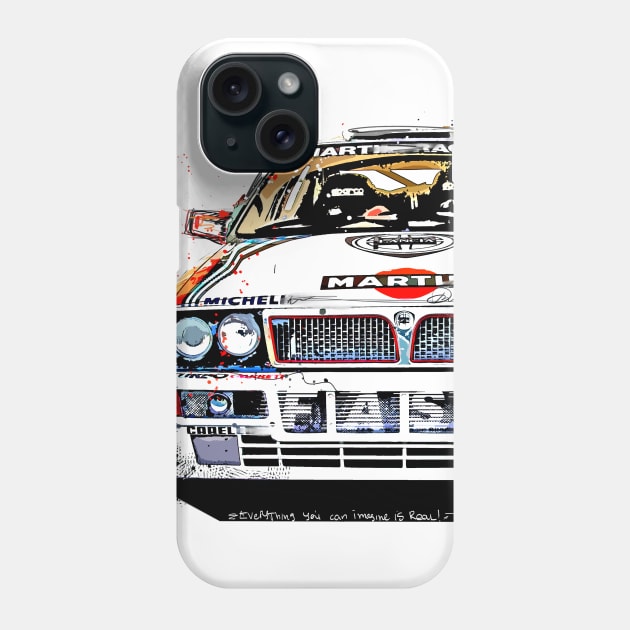 Italian classic rally racing car Phone Case by Woohoo