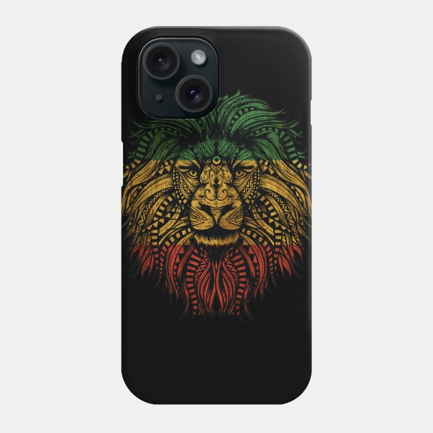 Rasta Lion Roots Rock Reggae Phone Case by UNDERGROUNDROOTS