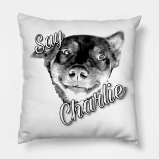 Say Charlie! Pillow