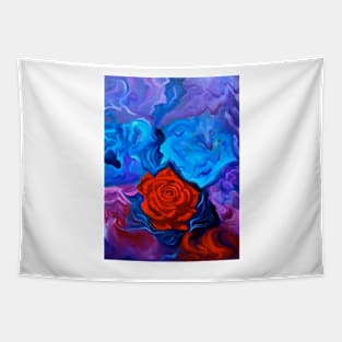 Bursting Rose Tapestry