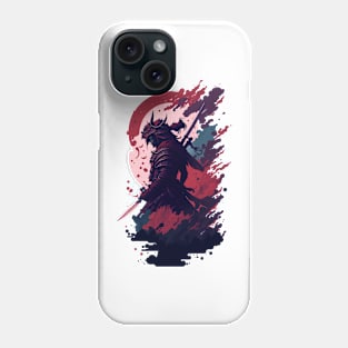 Shadow Samurai: Colorful Chaos Unleashed Phone Case