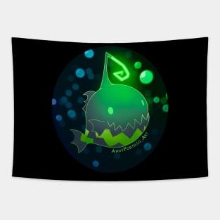 Glowing Angler Fish Tapestry