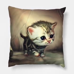 Sad Kitten Pillow