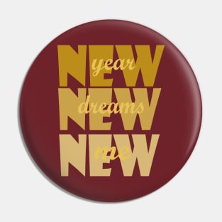 New Year New Dreams New Me Pin