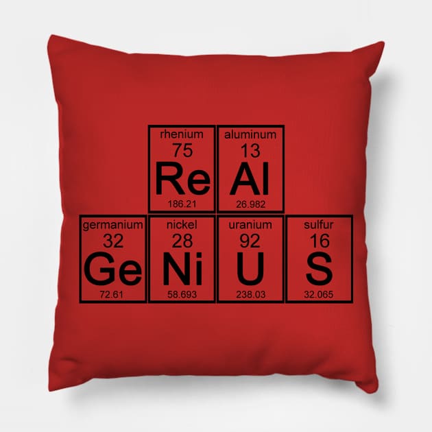 Elements of a Real Genius Pillow by klance