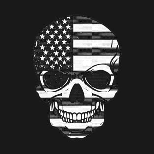 Skull America Glitch T-Shirt